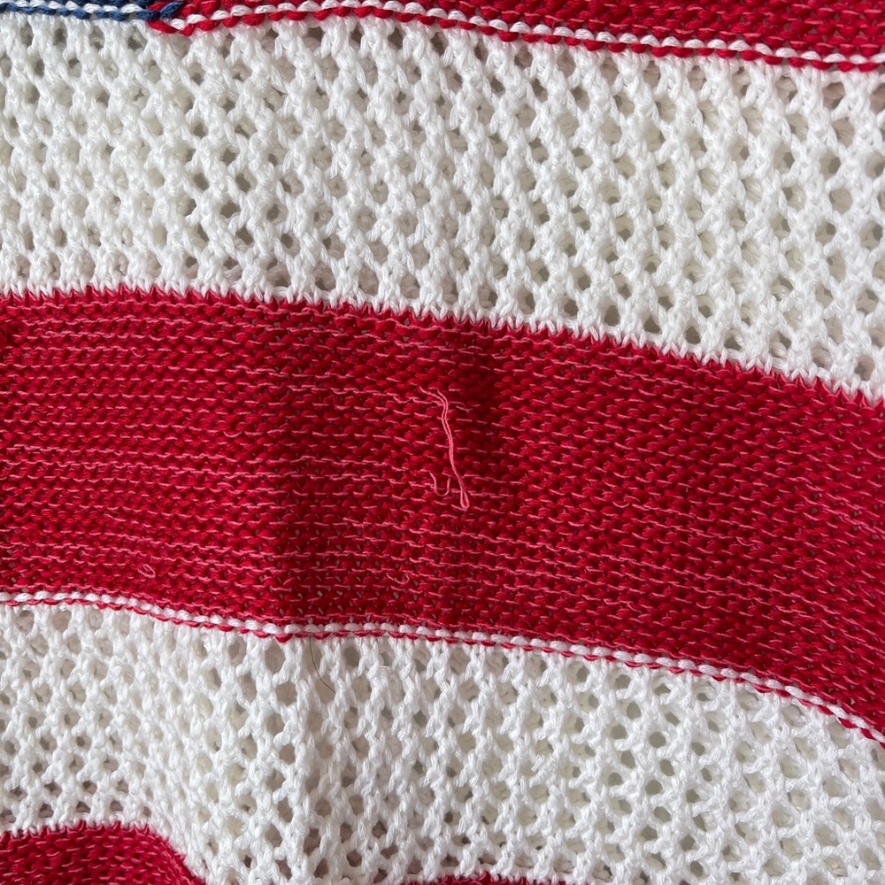 American Flag 4th of July Crotchet Blouse - Picture 3 of 4